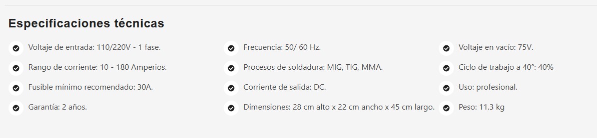 mp180 ficha